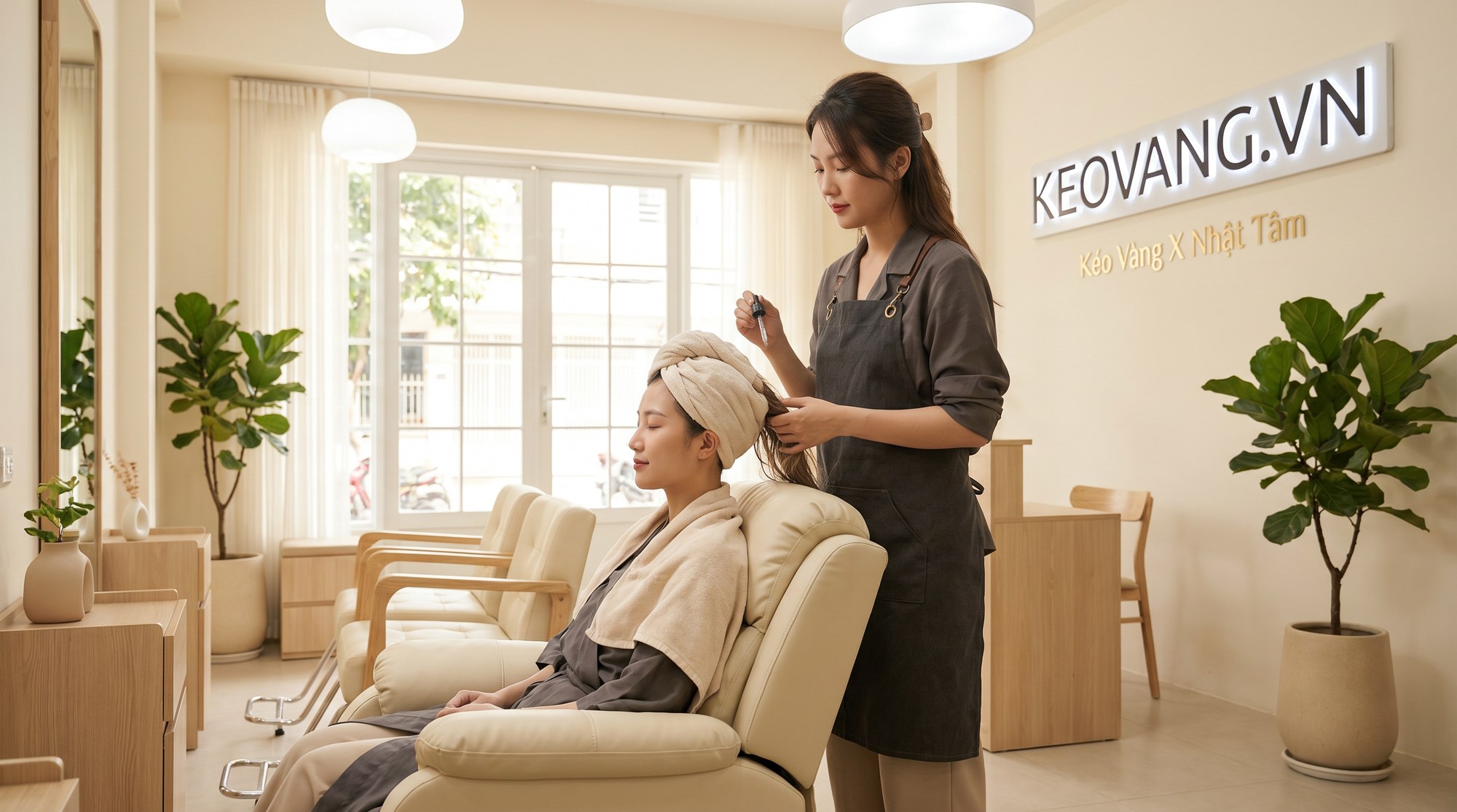 Phục hồi, hấp dầu chăm sóc chuyên sâu tóc nữ