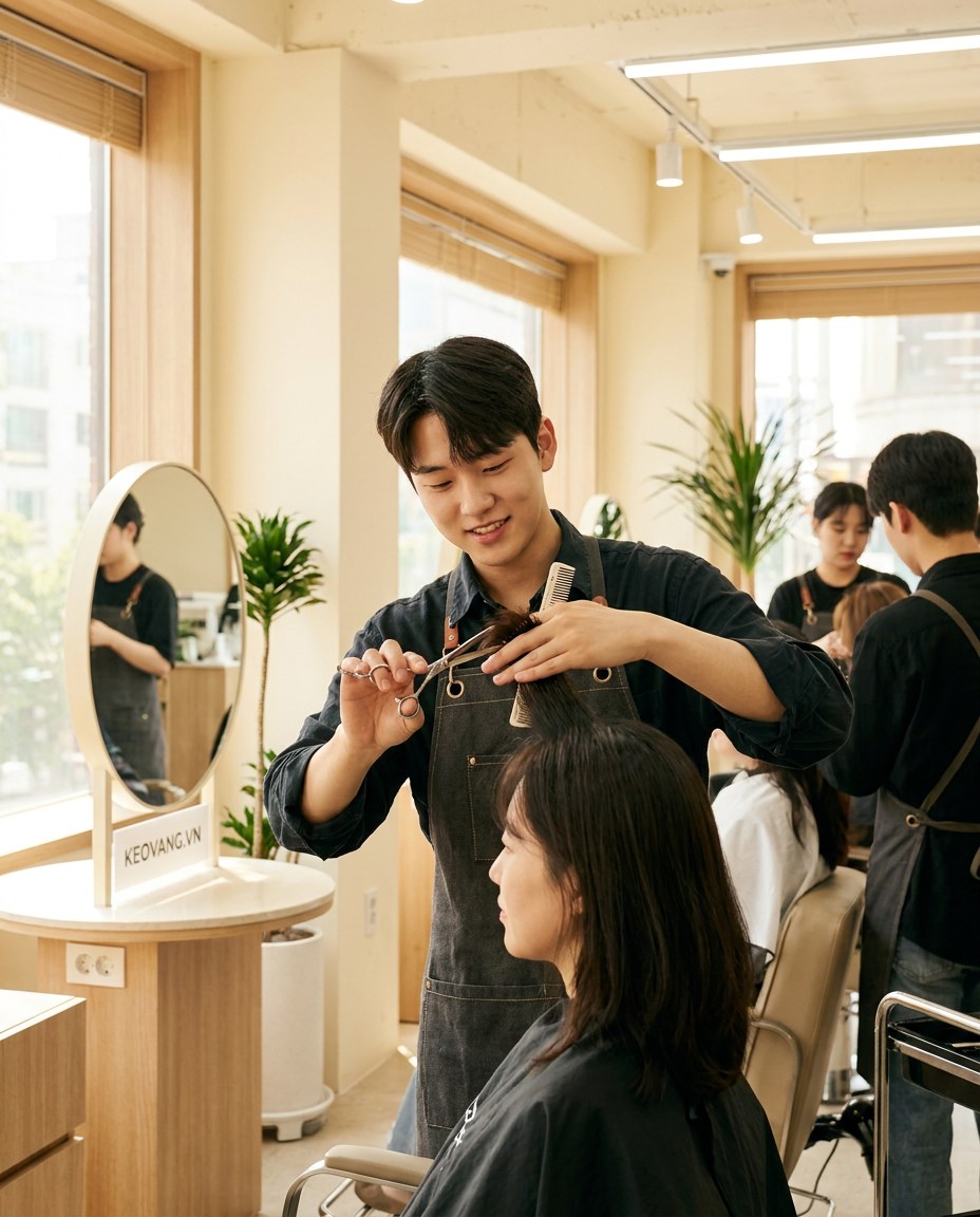 Khóa học nghề tóc cơ bản tại Kéo Vàng