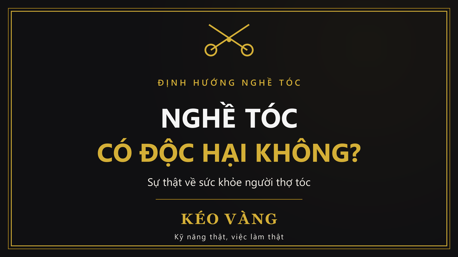 Nghề Tóc Có Độc Hại Không? Sự Thật Về Sức Khỏe Người Thợ Tóc